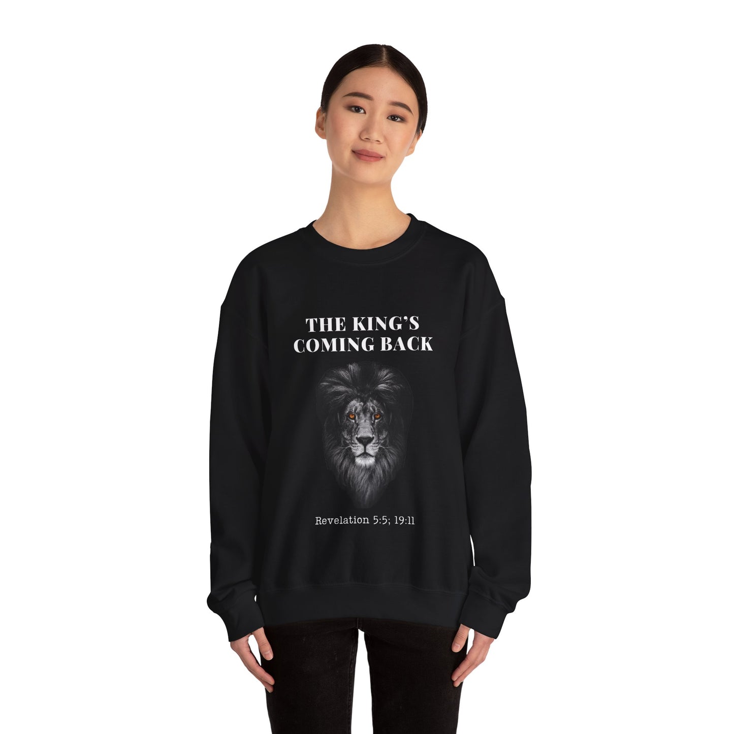 King's Coming Back Colorful Unisex Heavy Blend™ Crewneck Sweatshirt