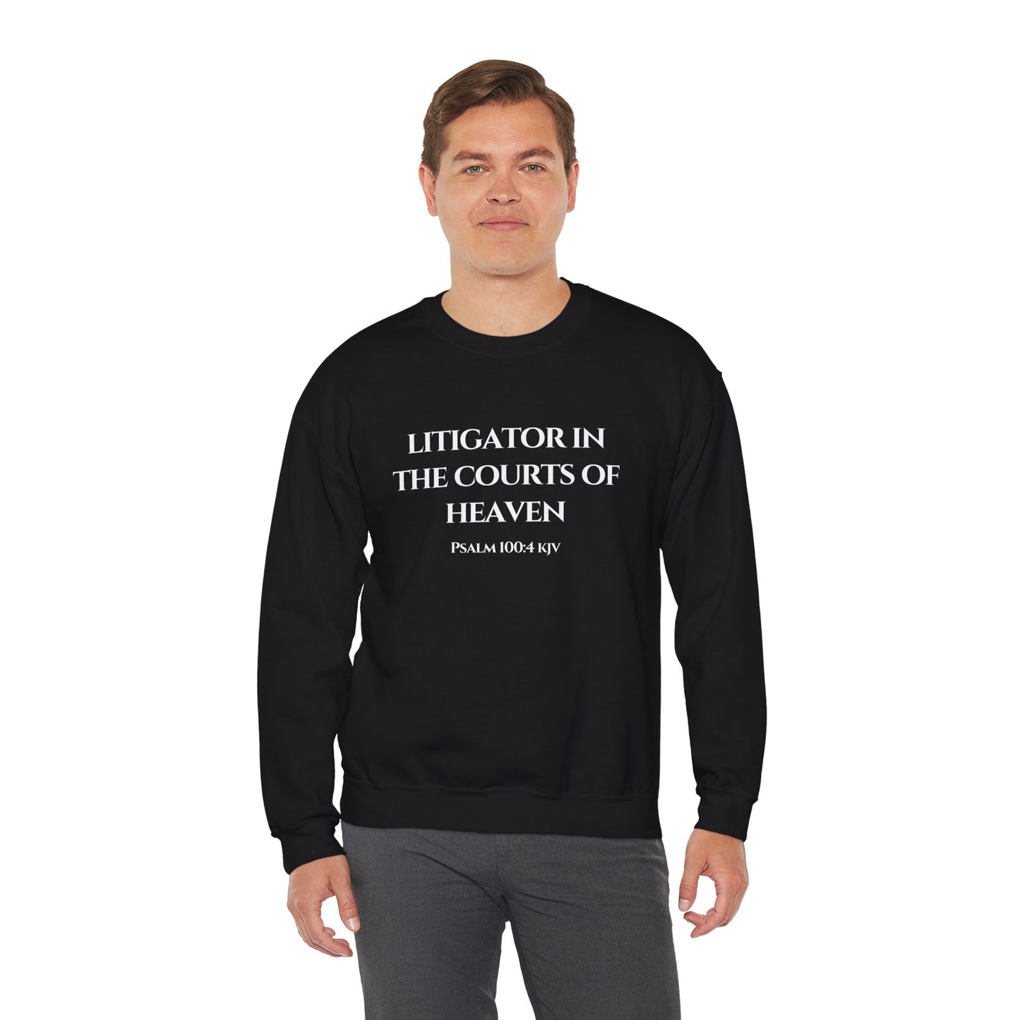 Litigator in Heaven Unisex Heavy Blend™ Crewneck Sweatshirt