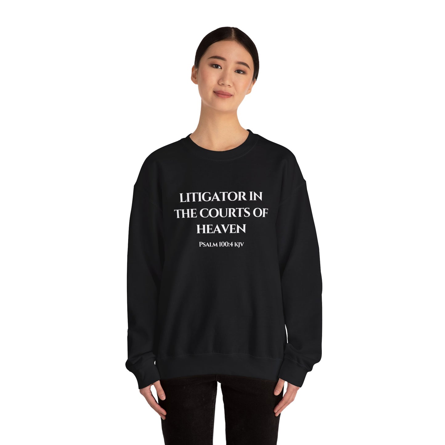 Litigator in Heaven Unisex Heavy Blend™ Crewneck Sweatshirt