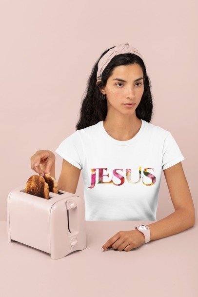 Jesus Floral T-Shirt