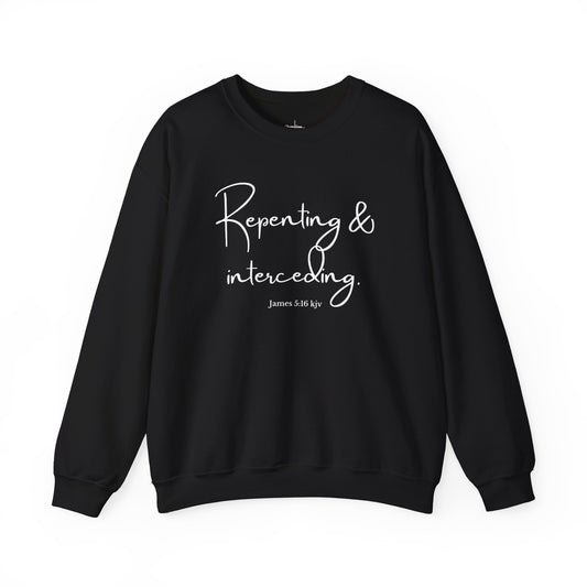 Repenting and Interceding Unisex Heavy Blend™ Crewneck Sweatshirt
