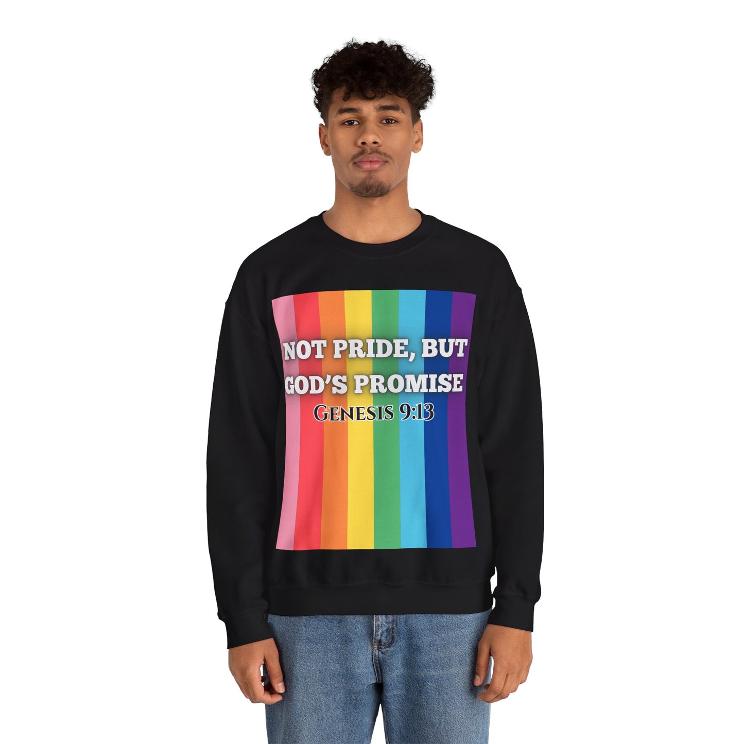 Not Pride Colorful Unisex Heavy Blend™ Crewneck Sweatshirt