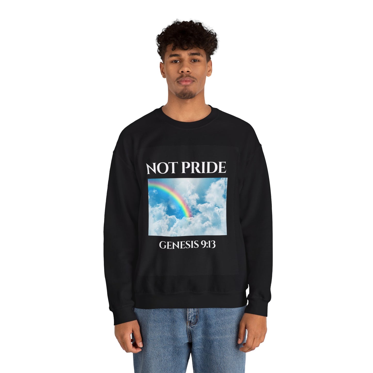 Pride Rainbow 1 Colorful Unisex Heavy Blend™ Crewneck Sweatshirt