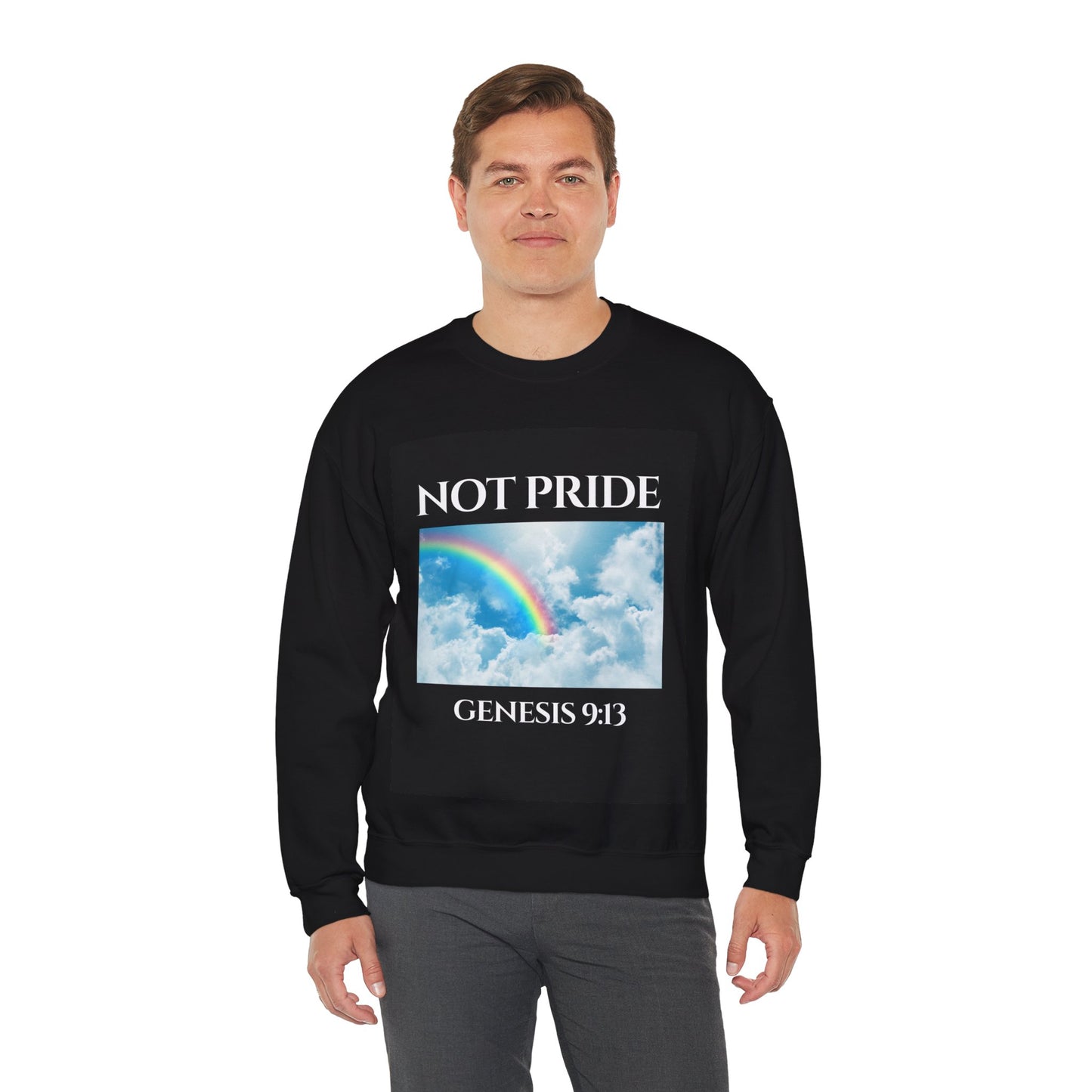 Pride Rainbow 1 Colorful Unisex Heavy Blend™ Crewneck Sweatshirt