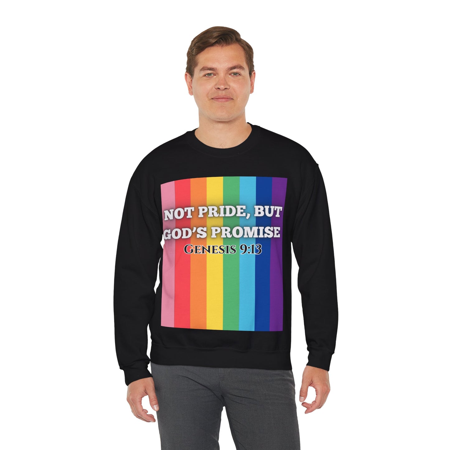 Not Pride Colorful Unisex Heavy Blend™ Crewneck Sweatshirt